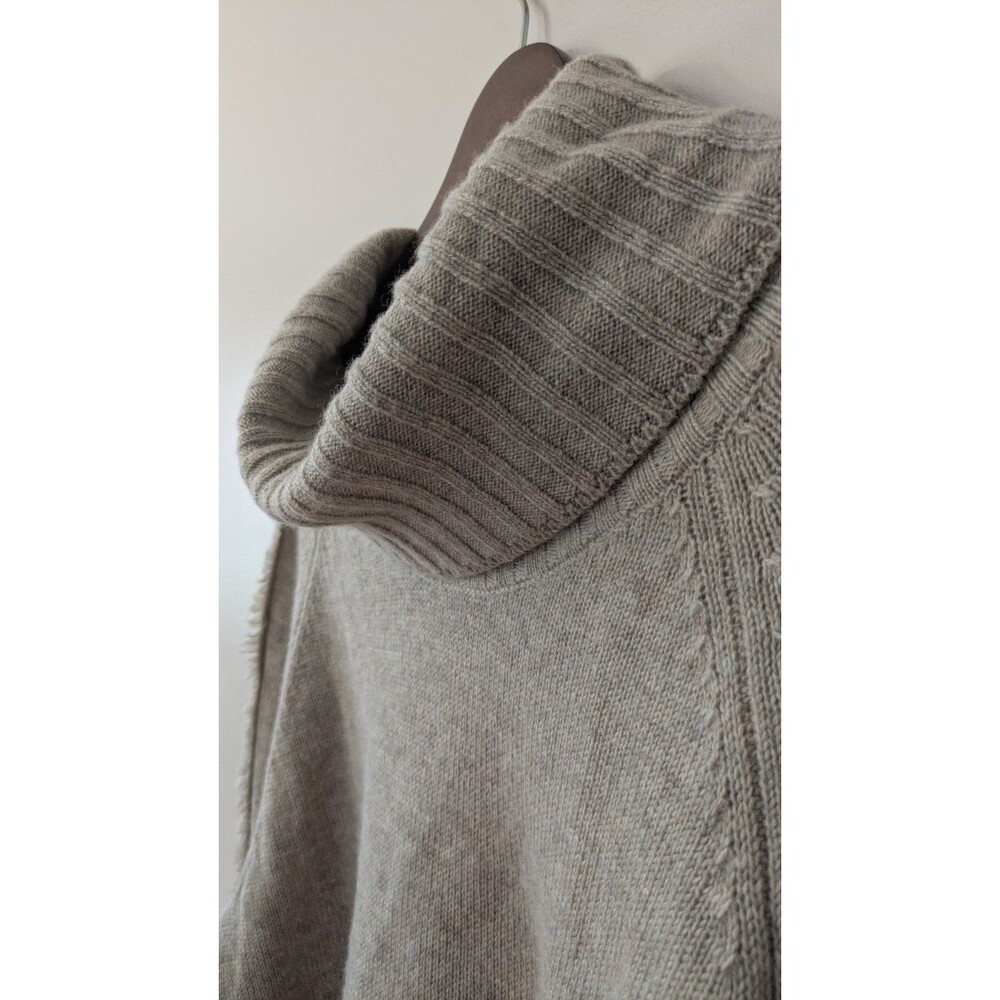 Brochu Walker Wool Cashmere Knit Turtleneck Sweater Large Relaxed Layering - Picture 4 of 11
